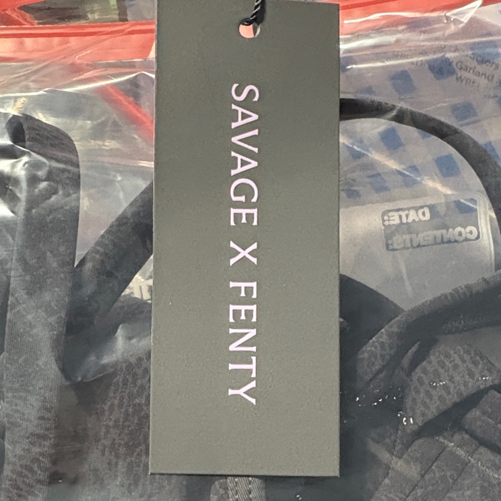 Savage X Fenty Dusky Grey Boa Baddie Print Sporty Dress with Shorts - Picture 9 of 9